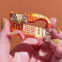 Erstwilder A Cat Named Purr Brooch^ Brooches