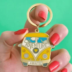 Erstwilder Adventure Awaits Enamel Key Charm^ Enamel Key Rings