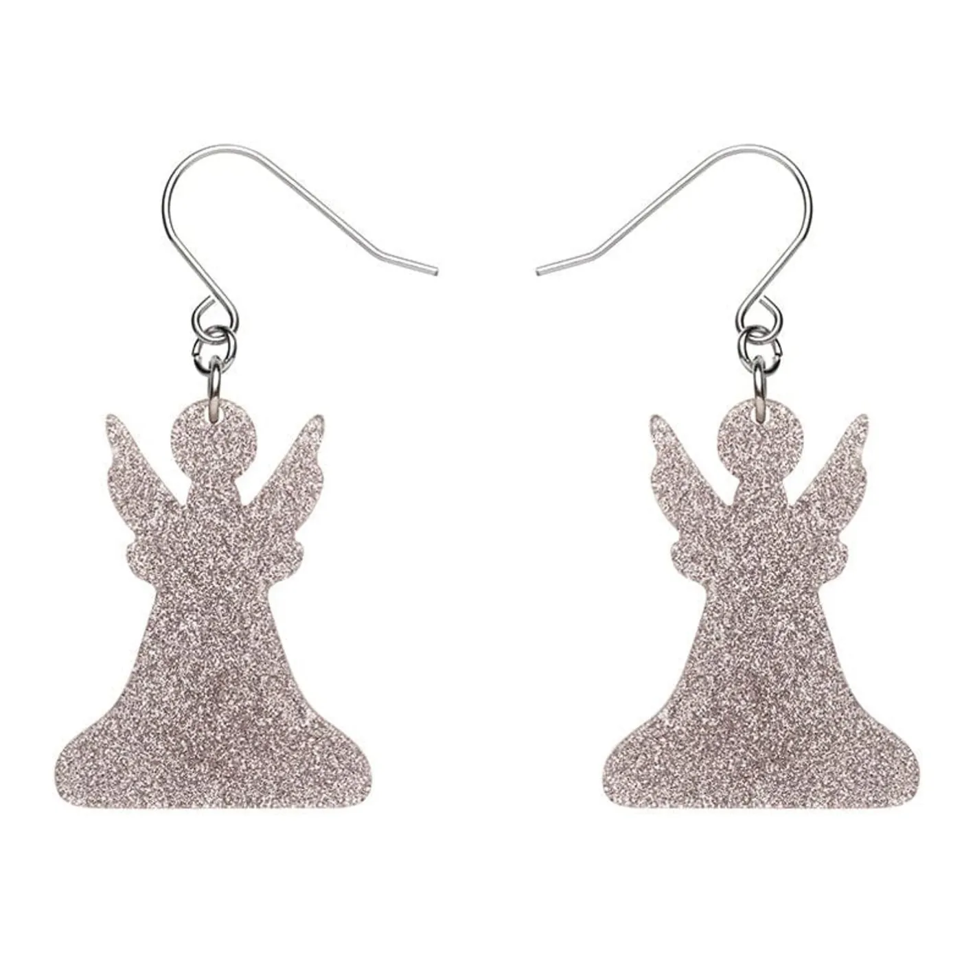 Erstwilder Angel Glitter Drop Earrings - Silver^ Essential Earrings