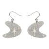 Erstwilder Atomic Boomerang Glitter Drop Earrings - Silver^ Essential Earrings