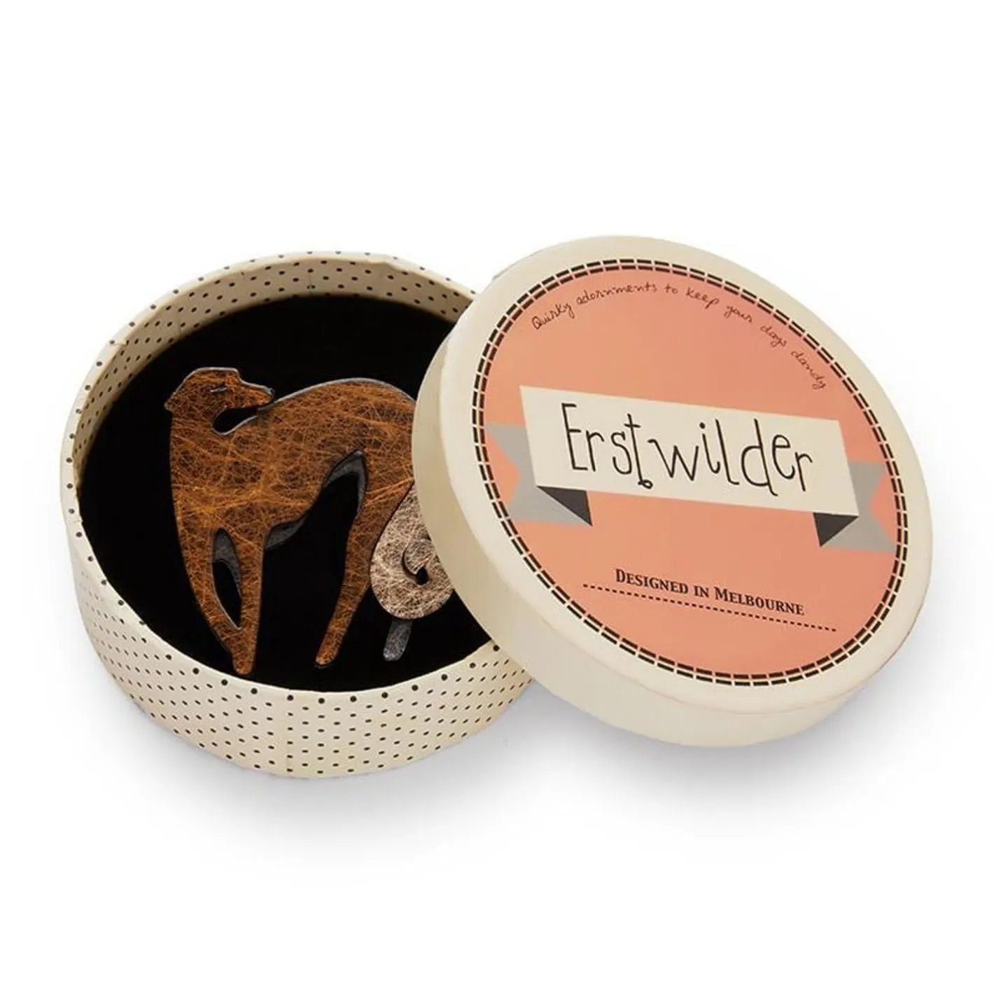 Erstwilder Autumnal Symphony Greyhound Brooch^ Brooches