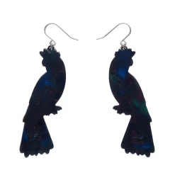 Erstwilder Bella The Black Cockatoo Drop Earrings^ Earrings