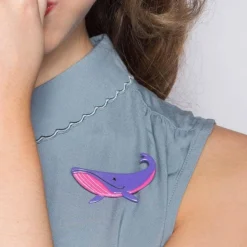 Erstwilder Big Blue Brooch^ Brooches