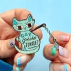 Erstwilder Cat Got Your Tongue Enamel Pin^ Enamel Pins