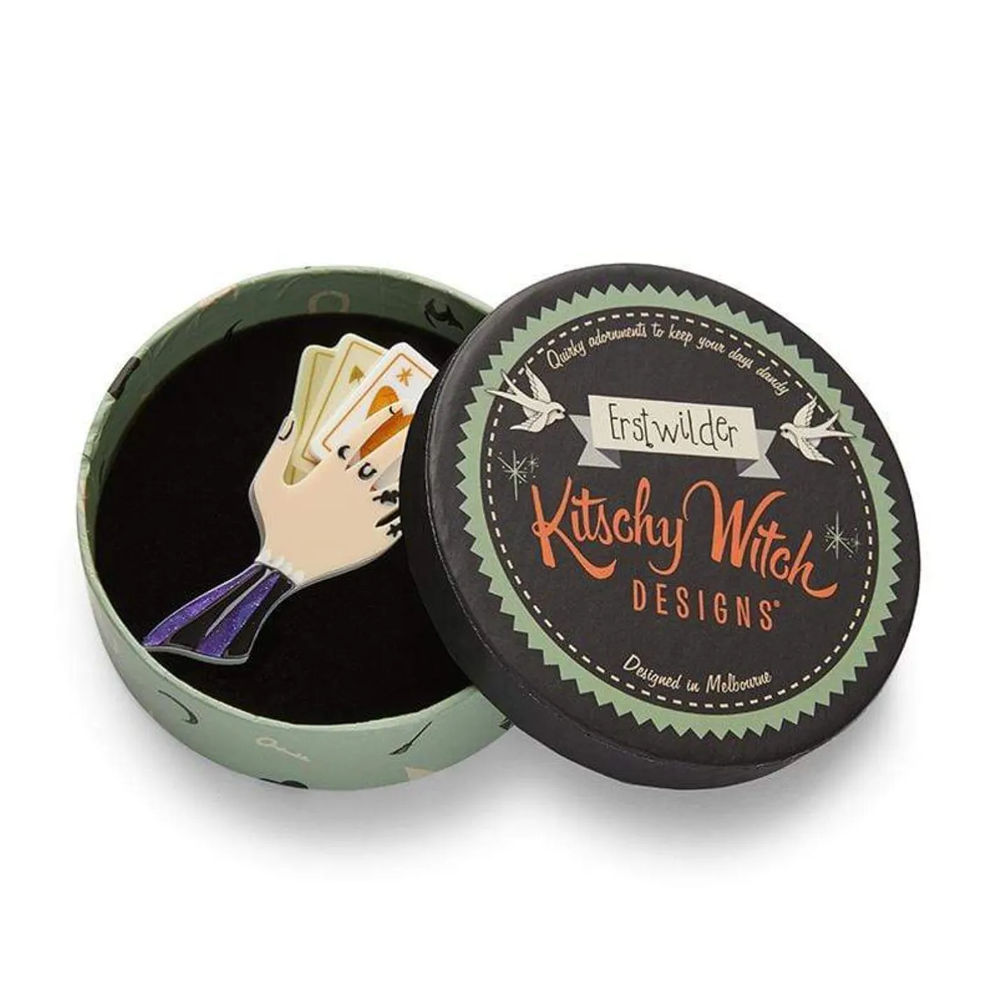 Erstwilder Dealer Of Destiny Brooch^ Brooches