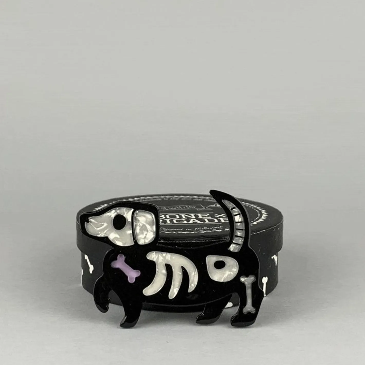 Erstwilder Doggo Darkness Brooch^ Brooches