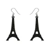 Erstwilder Eiffel Tower Glitter Resin Drop Earrings - Black^ Essential Earrings