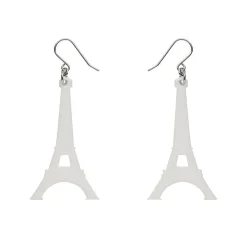 Erstwilder Eiffel Tower Solid Resin Drop Earrings - White^ Essential Earrings