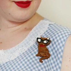 Erstwilder Elissa The Indie Cat Brooch^ Brooches