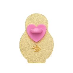 Erstwilder Enamel Pin Rubber Heart Locking Clasp 10-Pack - Pink^ Components