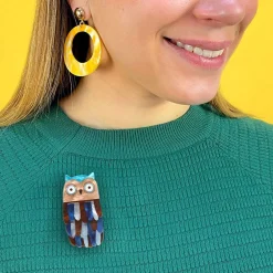 Erstwilder Feather Dress Brooch^ Brooches