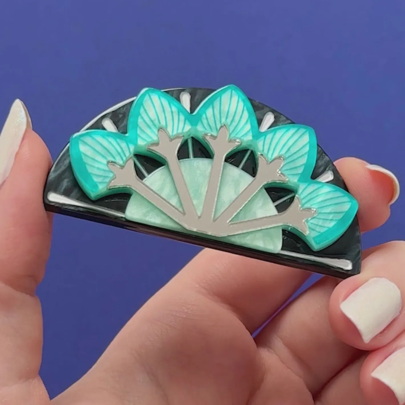 Erstwilder Geometric Fanfare Brooch^ Brooches