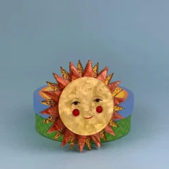 Erstwilder Golden Ray Brooch^ Brooches