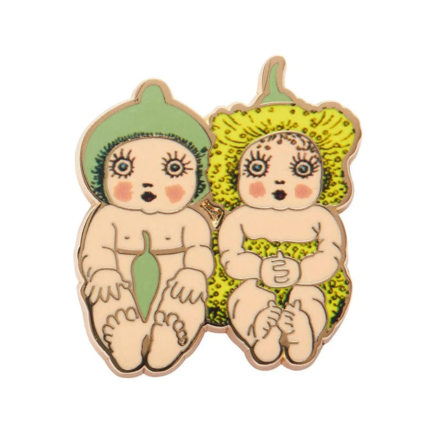 Erstwilder Gumnut Twins Enamel Pin^ Enamel Pins