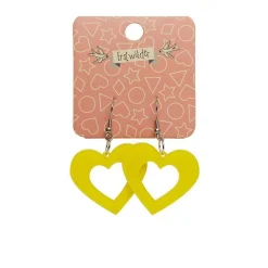 Erstwilder Heart Bubble Resin Drop Earrings - Yellow^ Essential Earrings