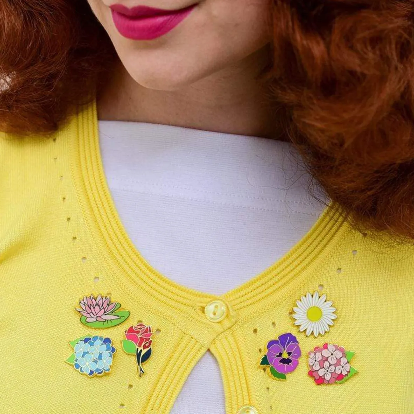 Erstwilder Heartfelt Hydrangea Enamel Pin^ Enamel Pins