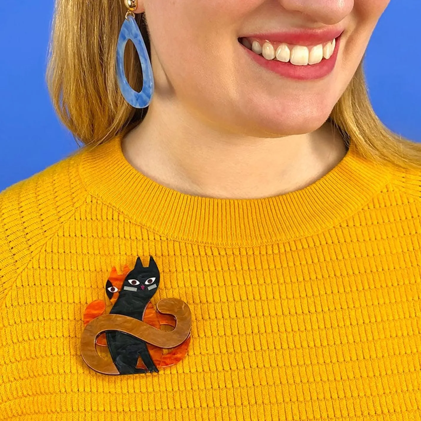 Erstwilder Hide And Seek Cats Brooch^ Brooches