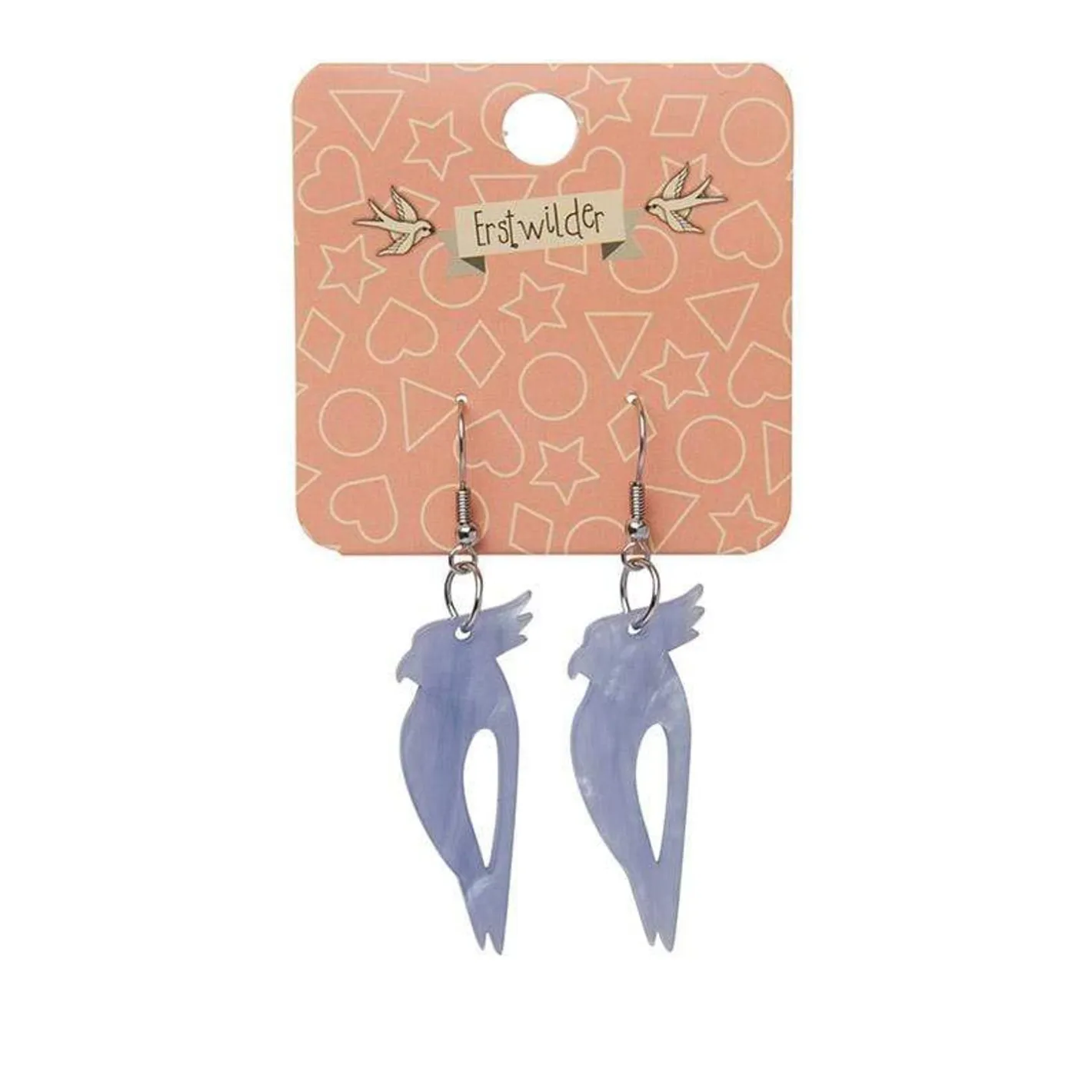 Erstwilder Kookaburra Ripple Resin Drop Earrings - Blue^ Essential Earrings