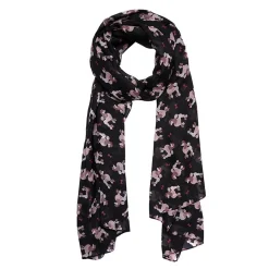 Erstwilder Madame Caniche Large Neck Scarf - Black^ Scarves