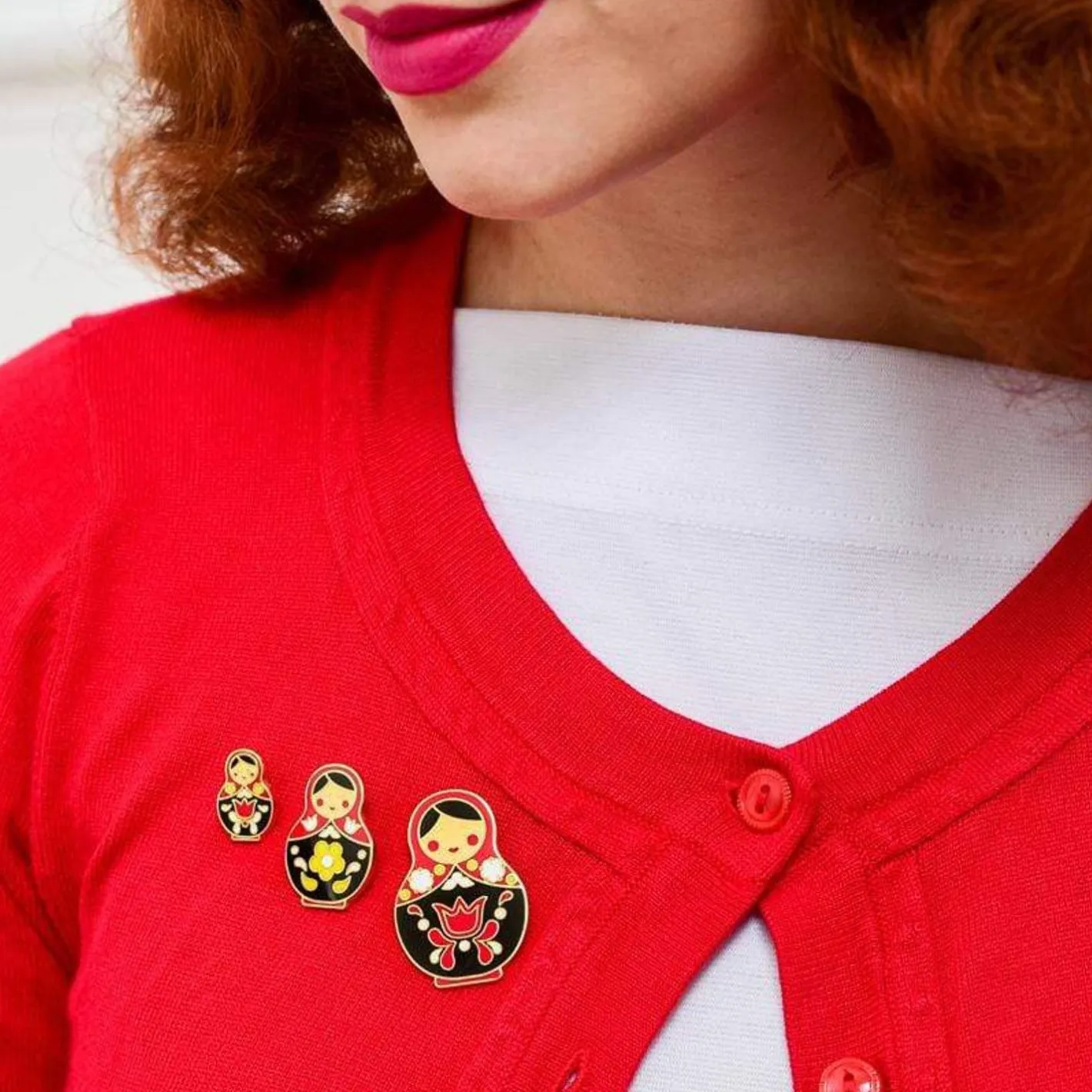 Erstwilder Matryoshka Memories Small Enamel Pin^ Enamel Pins