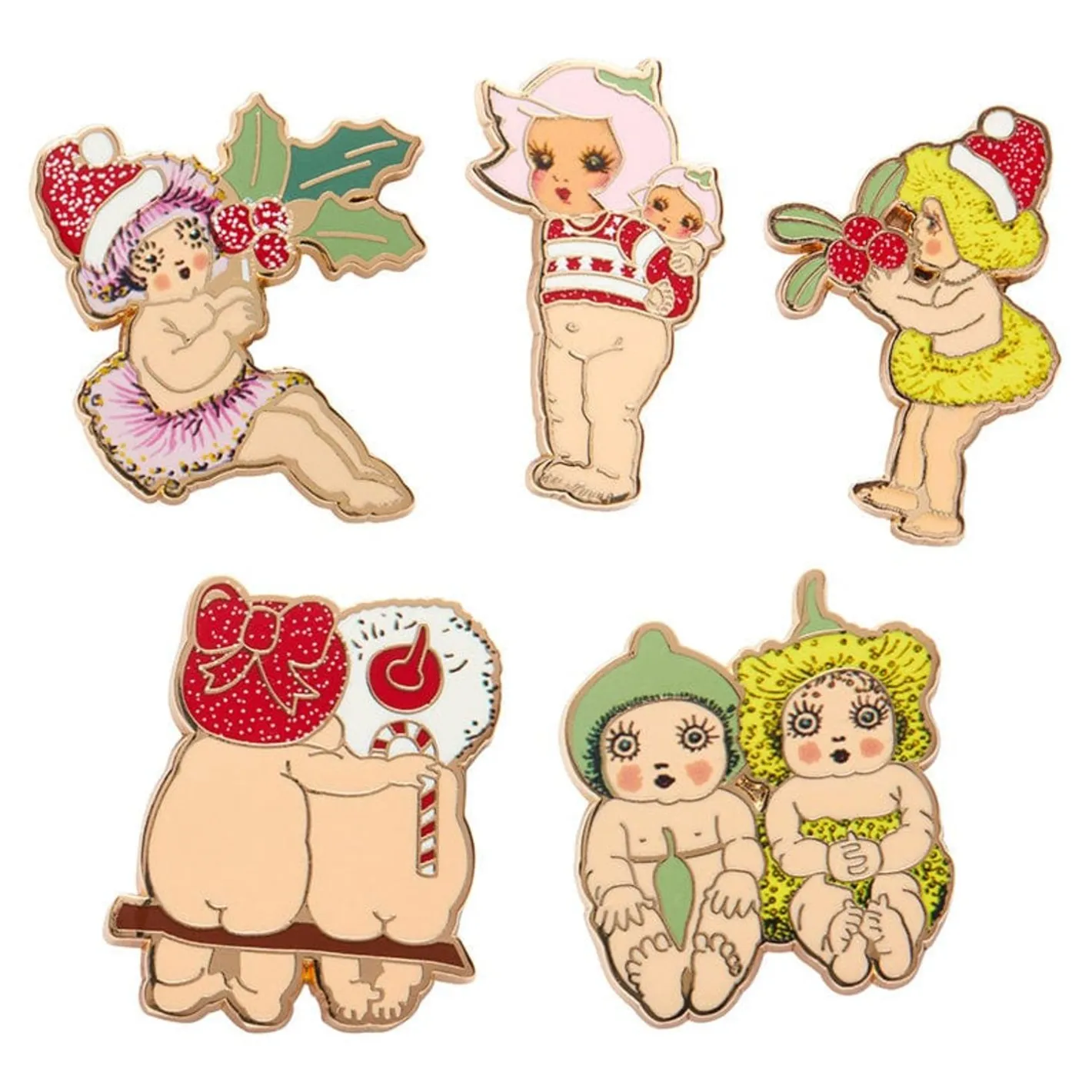 Erstwilder May Gibbs Enamel Pin Pack - 5 Piece^ Enamel Pins