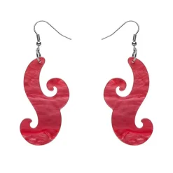 Erstwilder Nouveau Ripple Resin Drop Earrings - Pink^ Essential Earrings