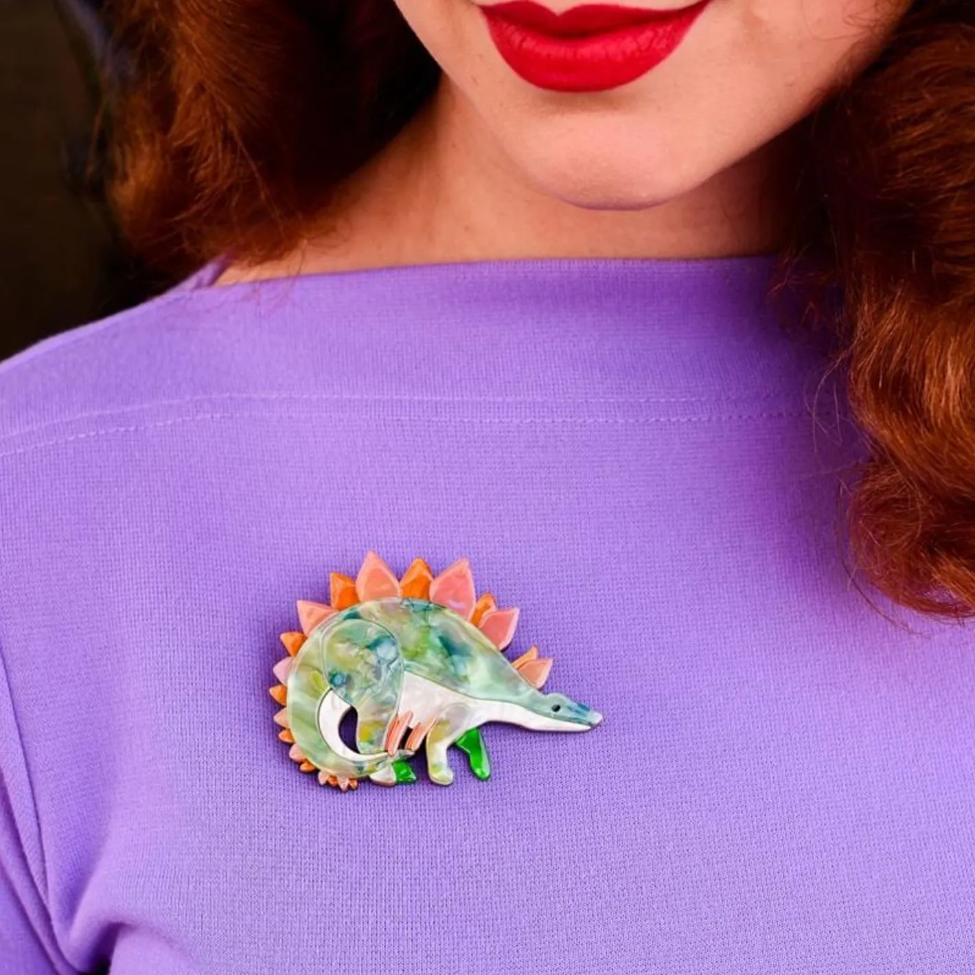 Erstwilder Patty Plate Brooch^ Brooches