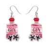 Erstwilder Pink Gin Party Drop Earrings^ Earrings