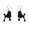 Erstwilder Poodle Glitter Hook Drop Earrings - Black^ Essential Earrings