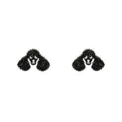 Erstwilder Poodle Glitter Stud Earrings - Black^ Essential Earrings