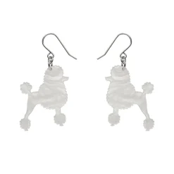 Erstwilder Poodle Ripple Hook Drop Earrings - White^ Essential Earrings