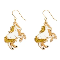 Erstwilder Princely Steed Enamel Drop Earrings^ Enamel Earrings