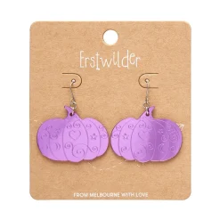 Erstwilder Pumpkin Magic Mirror Drop Earrings - Purple^ Essential Earrings