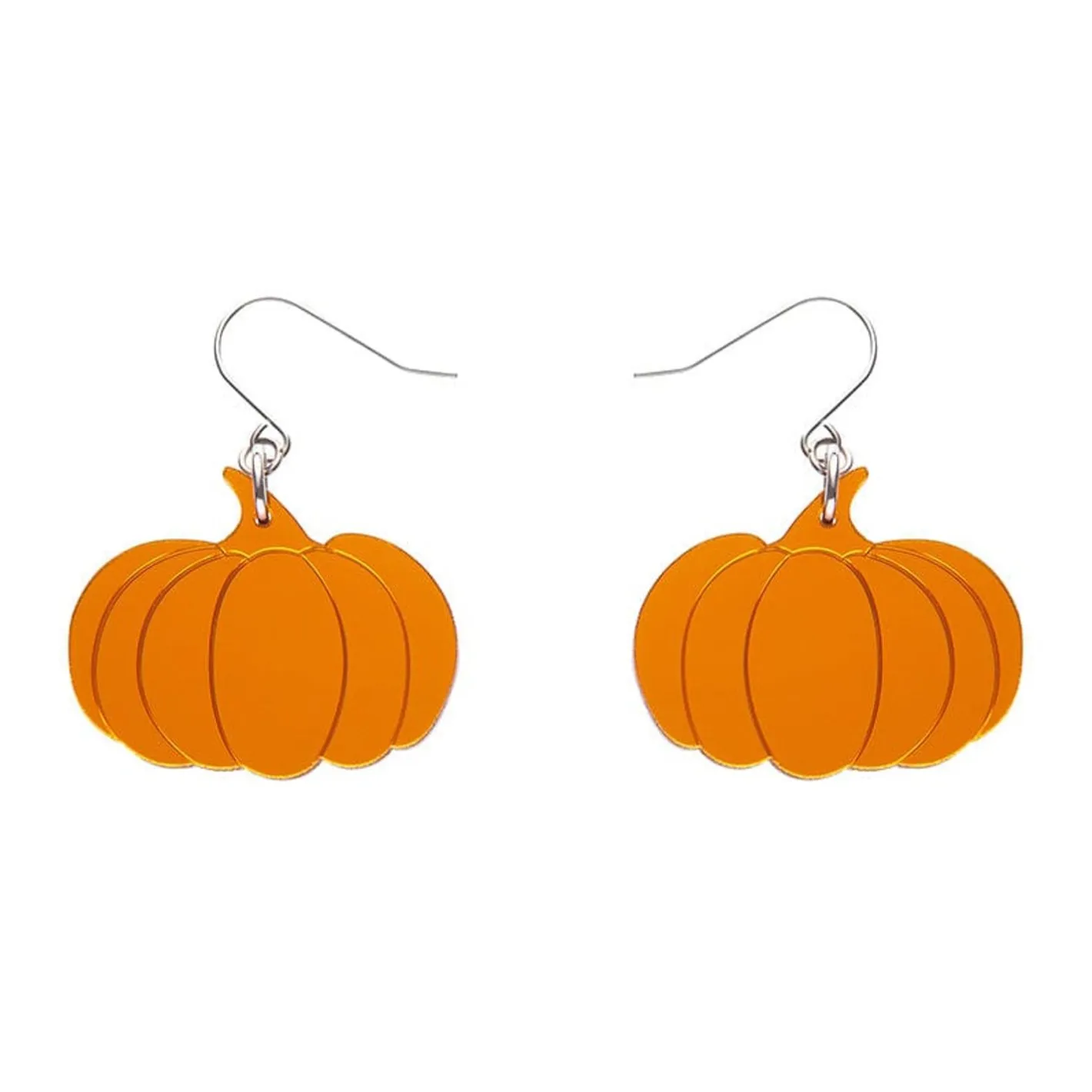 Erstwilder Pumpkin Mirror Drop Earrings - Orange^ Essential Earrings