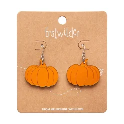 Erstwilder Pumpkin Mirror Drop Earrings - Orange^ Essential Earrings
