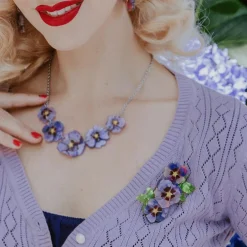 Erstwilder Purple Prose Brooch^ Brooches
