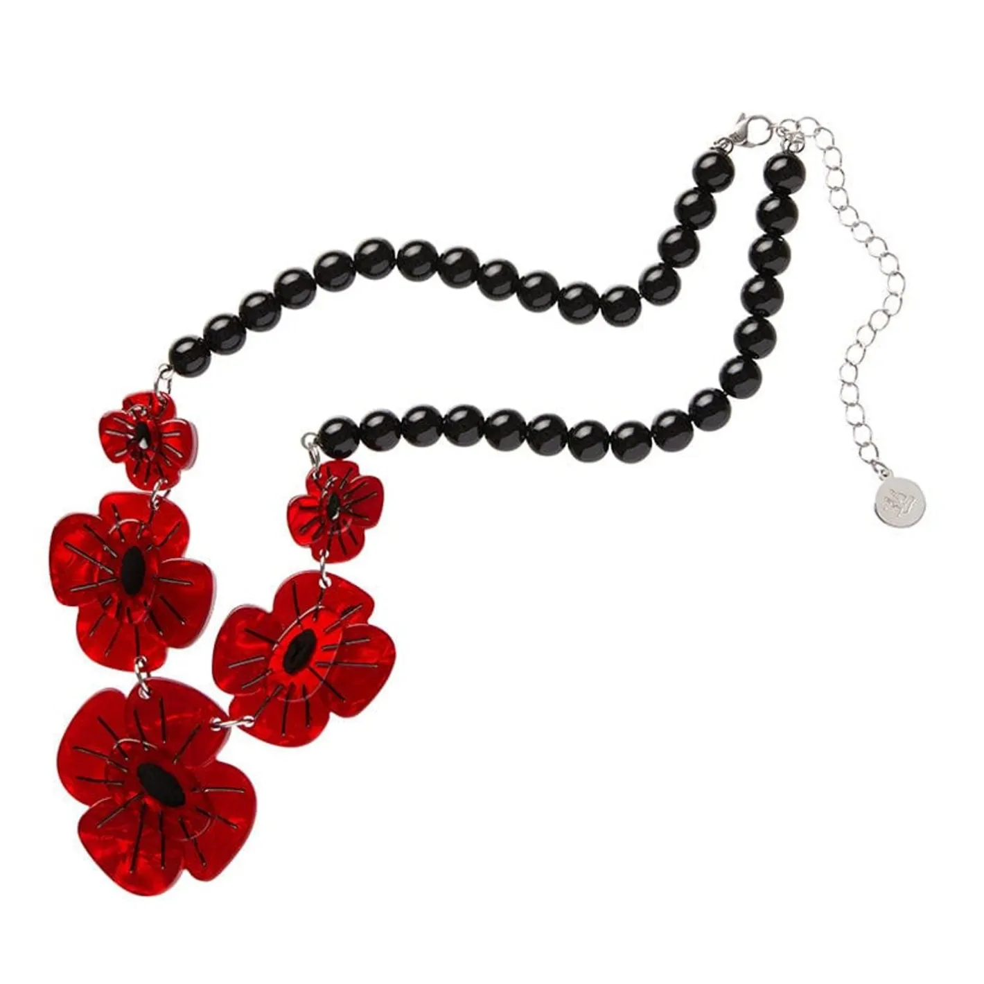 Erstwilder Remembrance Poppy Necklace^ Necklaces