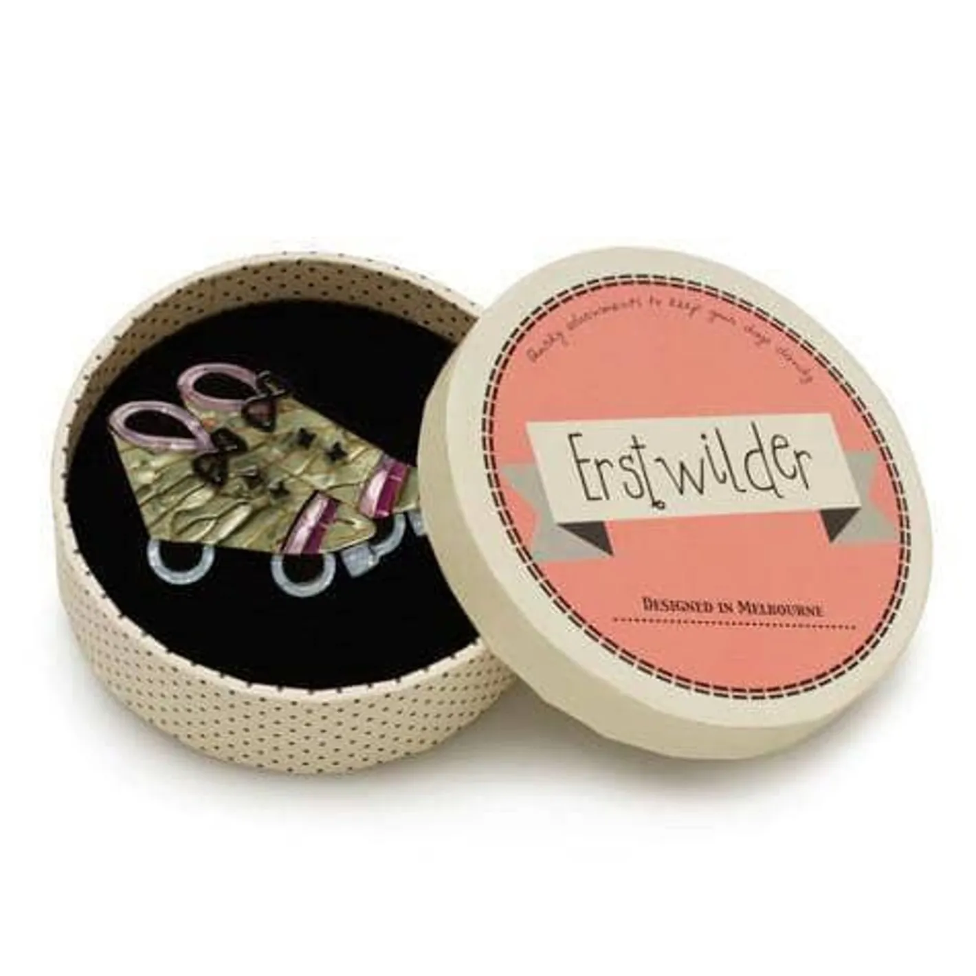 Erstwilder Retro Rollers Brooch^ Brooches