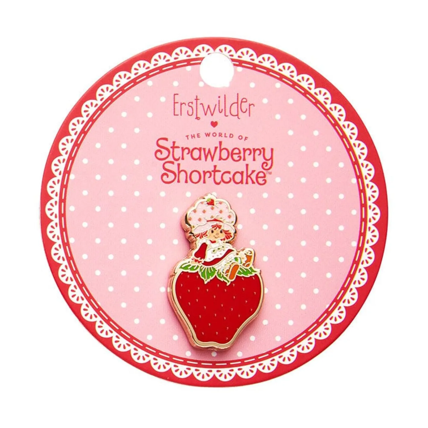 Erstwilder Sitting On A Strawberry Enamel Pin^ Enamel Pins