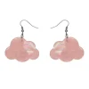 Erstwilder Solid Cloud Solid Glitter Resin Drop Earrings - Pink^ Essential Earrings