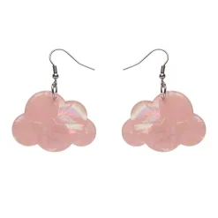 Erstwilder Solid Cloud Solid Glitter Resin Drop Earrings - Pink^ Essential Earrings