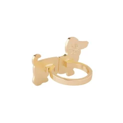 Erstwilder Spiffy The Supportive Dog Enamel Ring^ Rings