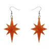 Erstwilder Starburst Ripple Resin Drop Earrings - Orange^ Essential Earrings