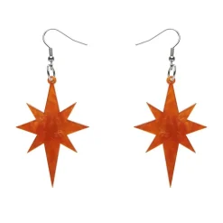 Erstwilder Starburst Ripple Resin Drop Earrings - Orange^ Essential Earrings