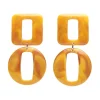 Erstwilder Statement Marble Chunky Drop Earrings - Mustard^ Essential Earrings