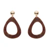 Erstwilder Statement Marble Resin Tear Drop Earrings - Brown^ Essential Earrings