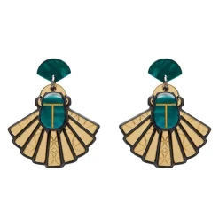 Erstwilder The Heart Of Egypt Scarab Drop Earrings^ Earrings