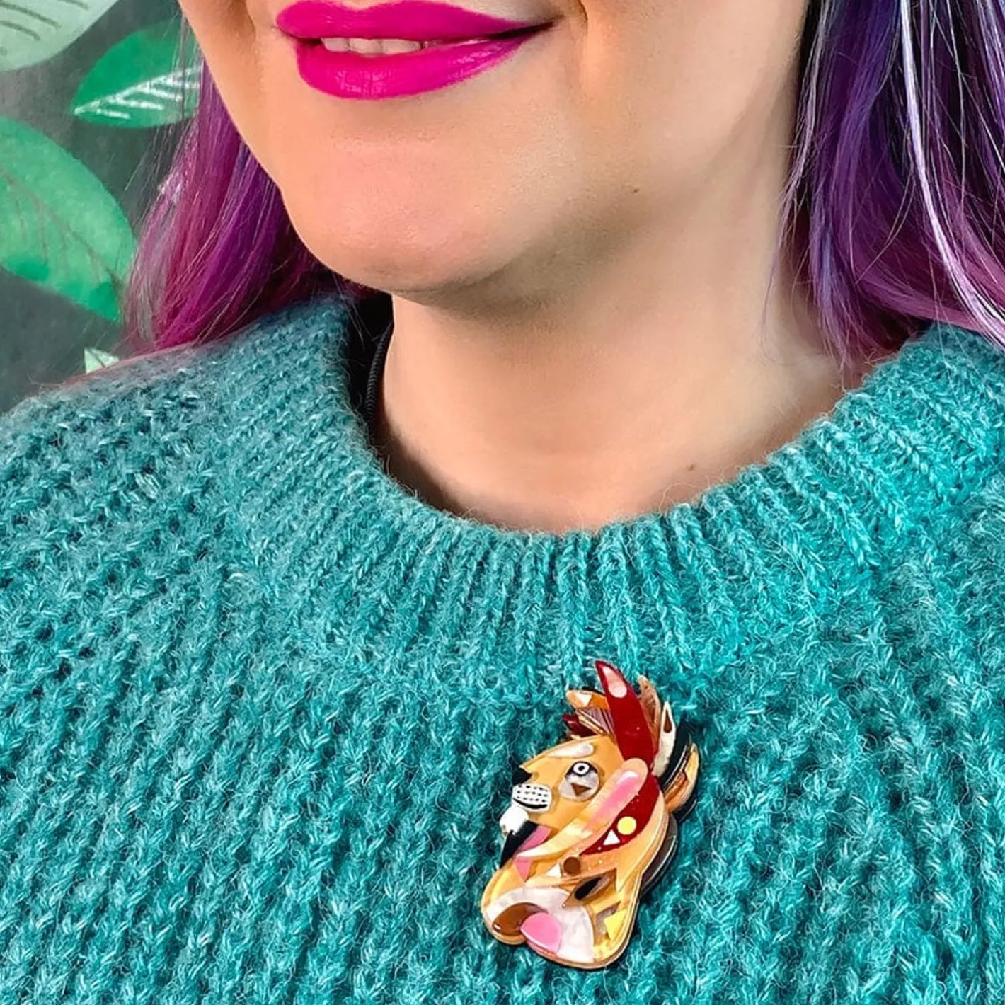 Erstwilder The Liberated Lion Brooch^ Brooches