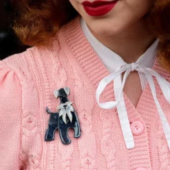 Erstwilder The Schnauzer And Klaus Brooch^ Brooches