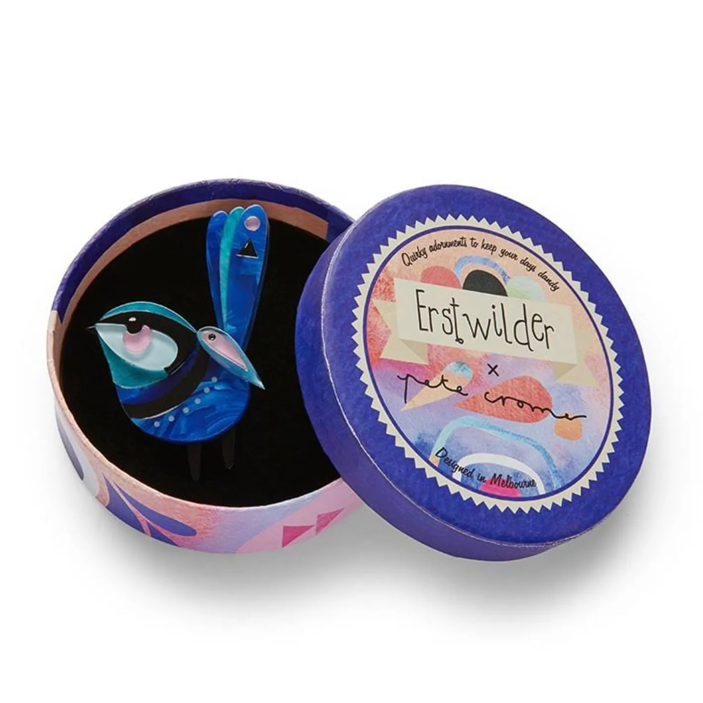 Erstwilder The Splendid Fairy Wren Brooch^ Brooches